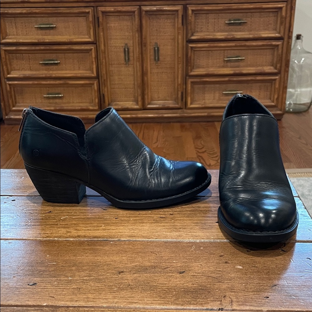 Born Antonia Black Ankle Booties